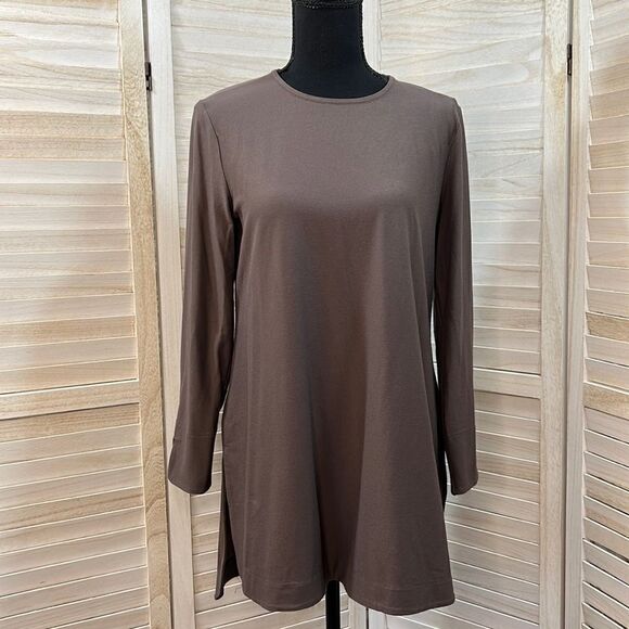 Eileen Fisher Split Hem Tunic Top XS - Picture 1 of 7